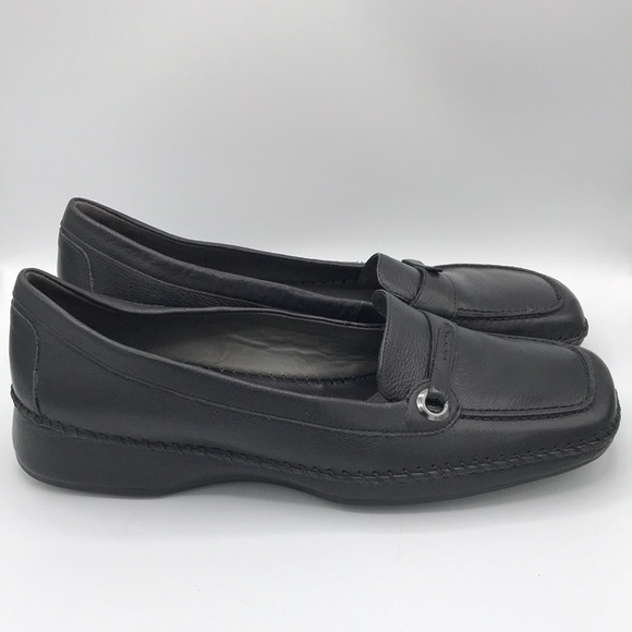 Nurture black square toe loafers, 9M - Picture 5 of 8